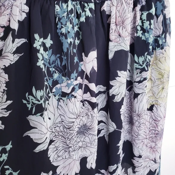 Band of Gypsies Blue Floral Dress - Picture 15 of 15